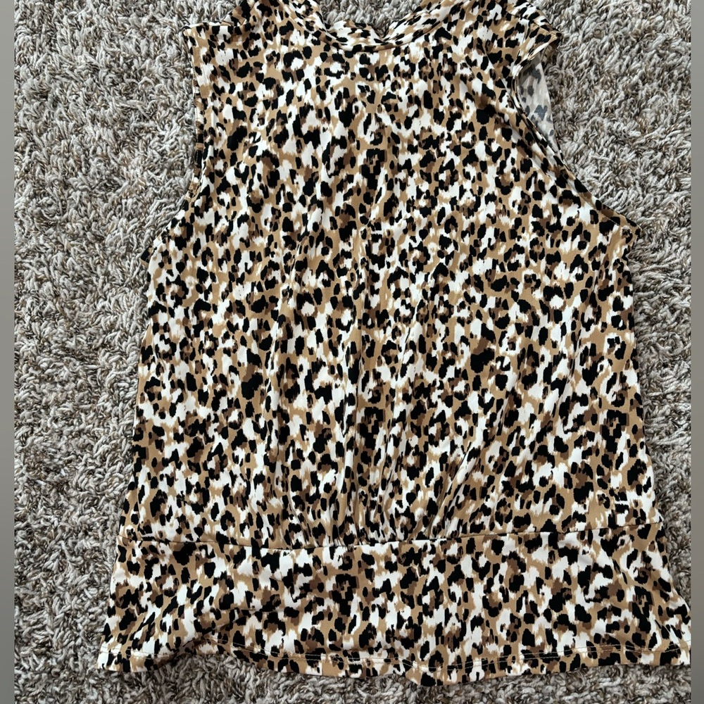 Animal print tank from banana republic